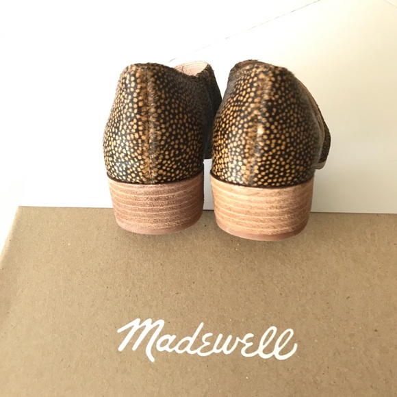 NWT Madewell The Lucie Shoe in Spotted Calf Hair - Picture 8 of 9